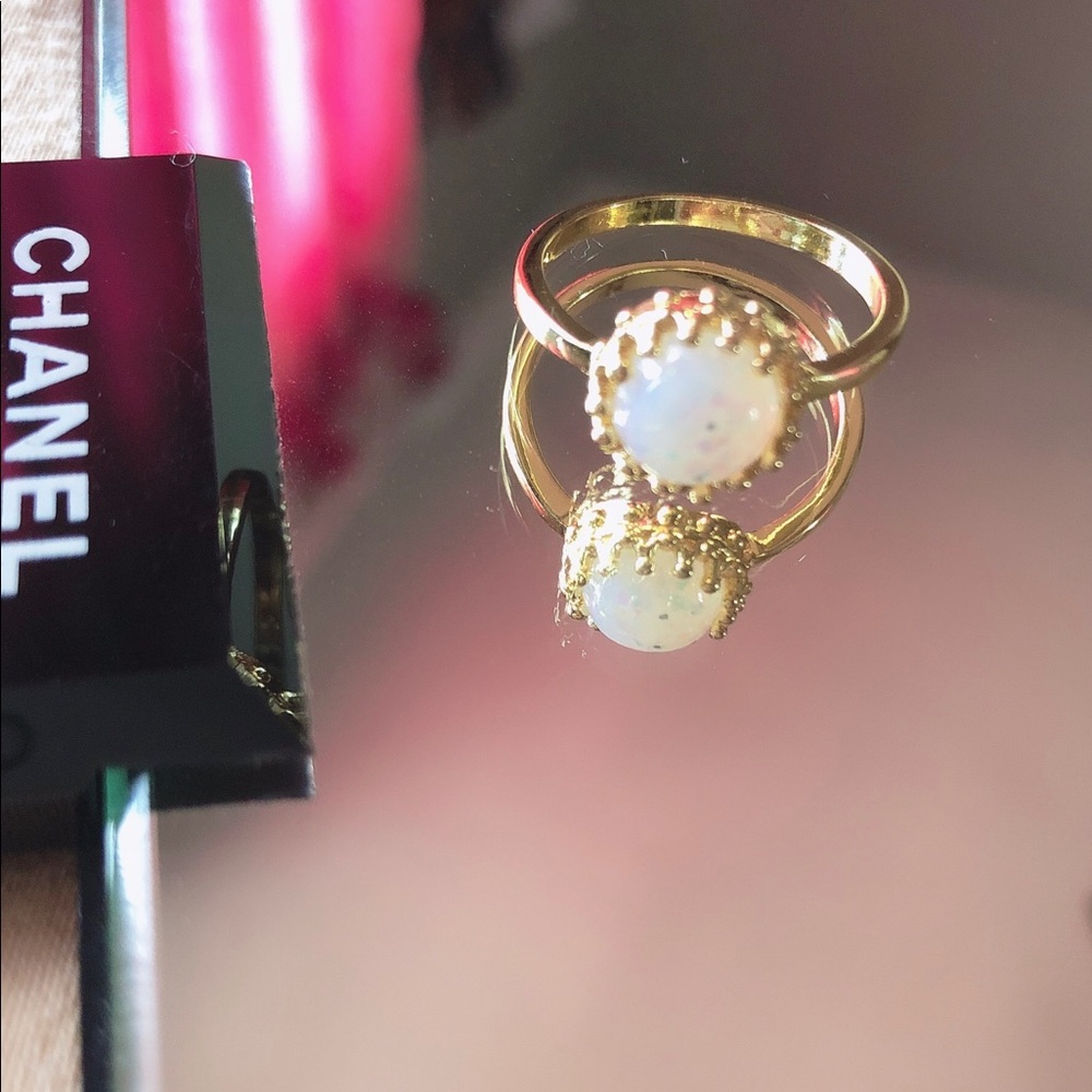 Dainty Opal Stacking Ring - Picture 6 of 8